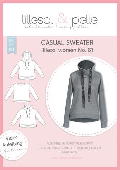 Schnittmustertitelblatt  Casual Sweater lillesol women No. 61